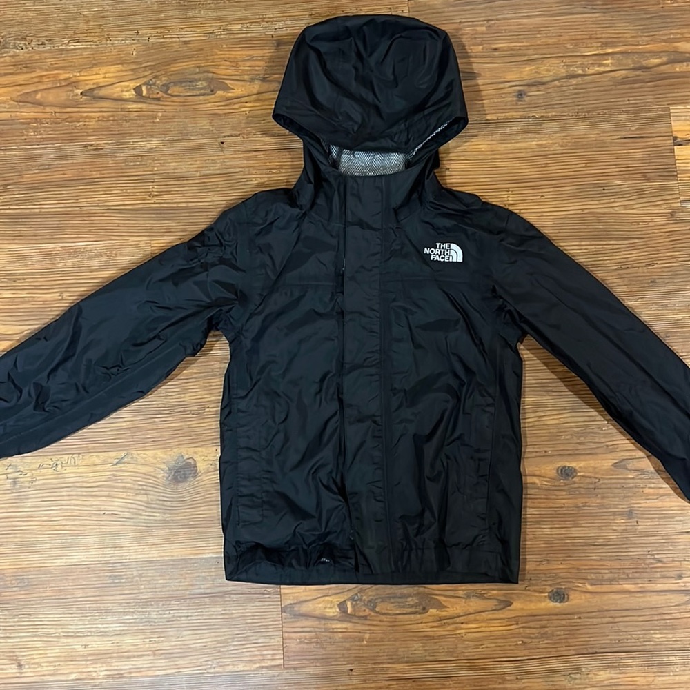 The North Face Black Rain Jacket Boys Size XS 6